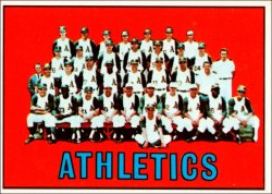 1967 Topps Baseball Cards      262     Kansas City Athletics TC